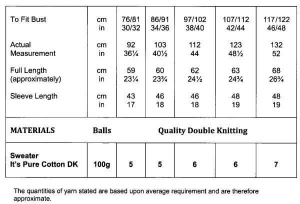 Knitting Pattern - James C Brett JB671 - It's Pure Cotton DK - Sweater